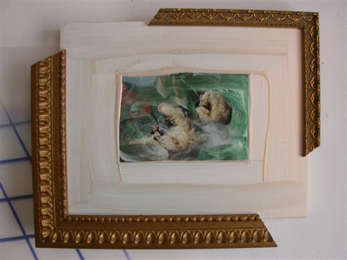 aassc portfolio 004.jpg - Decorating the End of the World. 
(Interference paint, photograph, fragmented frames, 2012) 